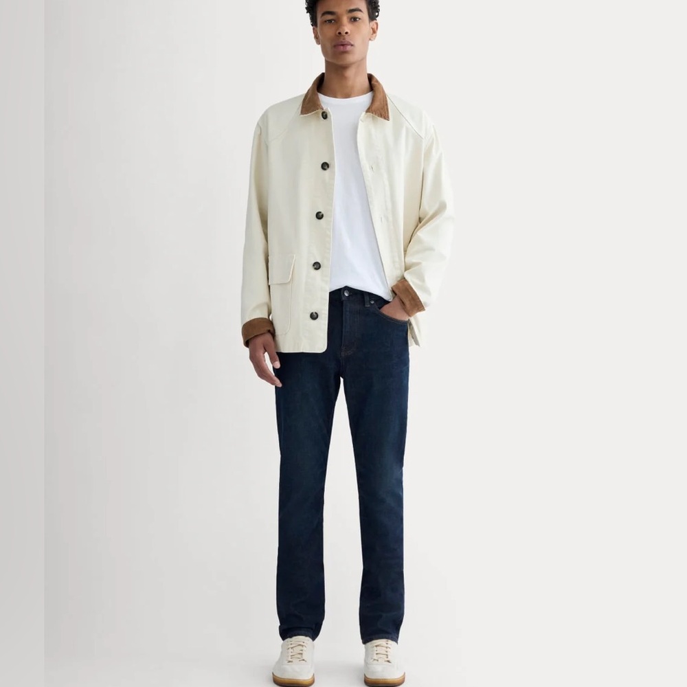 Everlane Uniform Men's deep indigo Dark Blue Straight Jeans 34 x 32